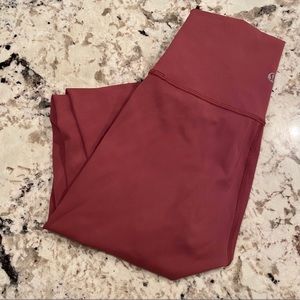 Pink lululemon leggings-wunder under